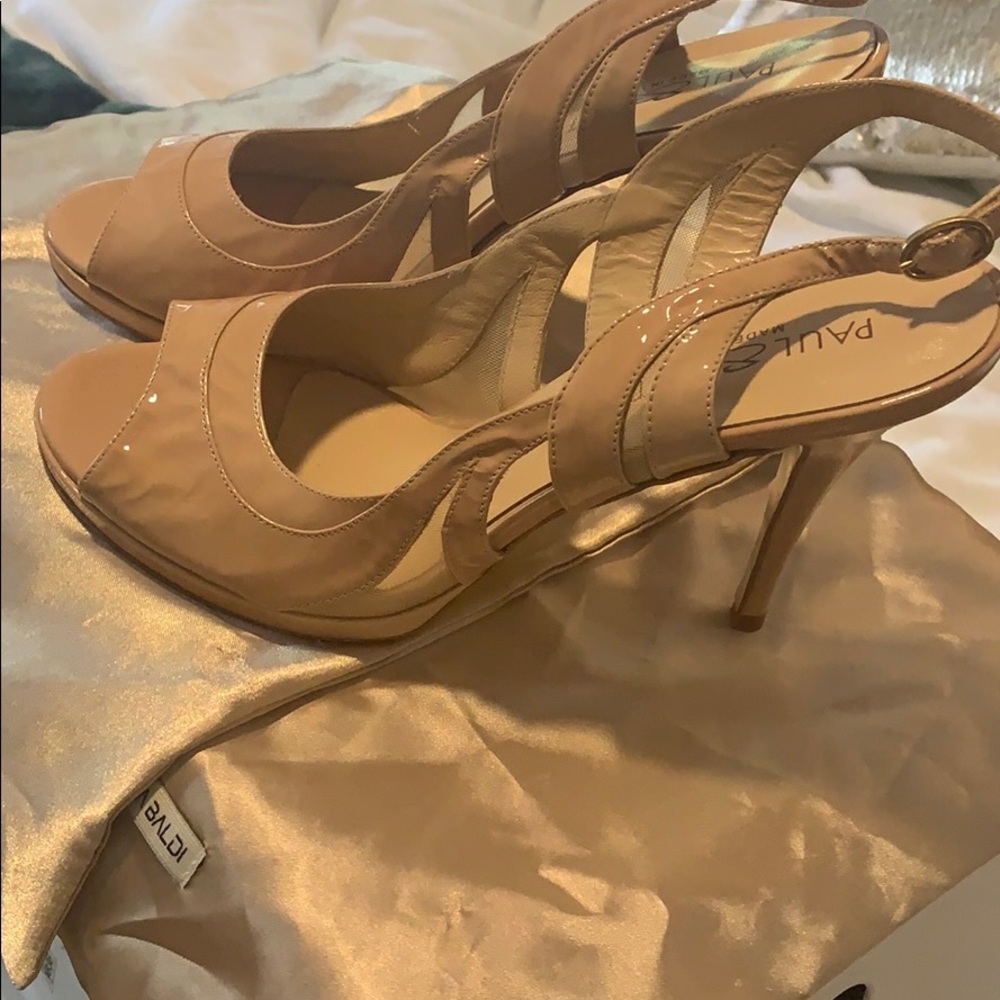 Brand new Open toe nude heels